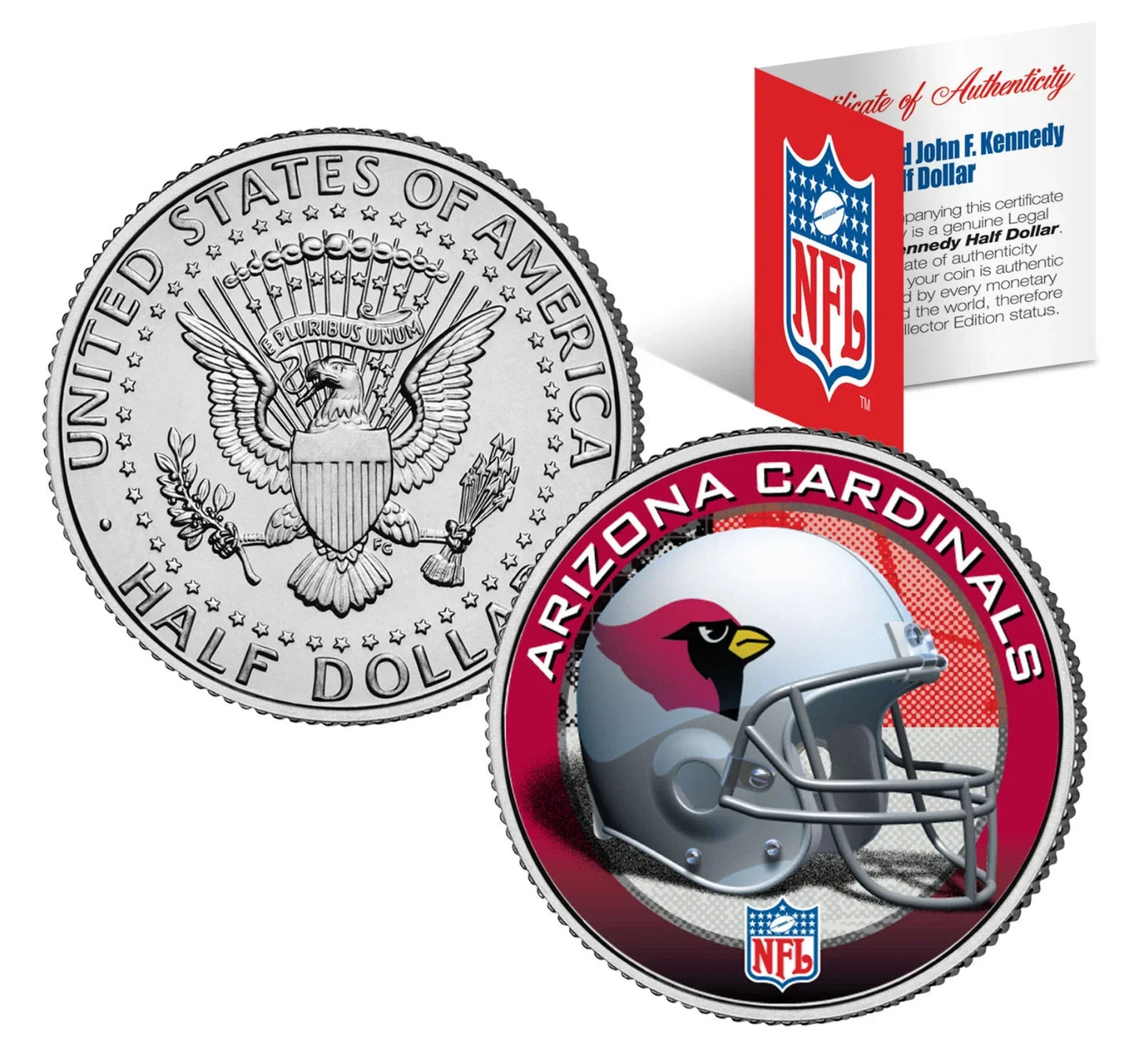 NFL HELMET LOGOS JFK Half Dollar US Football Coins OFFICIALLY LICENSED 32 TEAMS